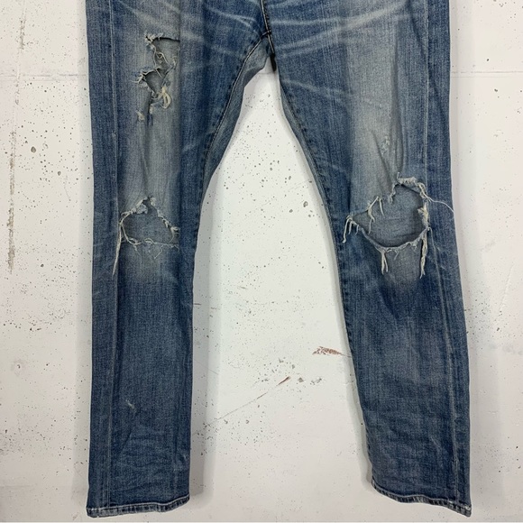 Citizens Of Humanity Corey Slouch Distressed Denim Jeans 26 Boyfriend - Picture 6 of 9